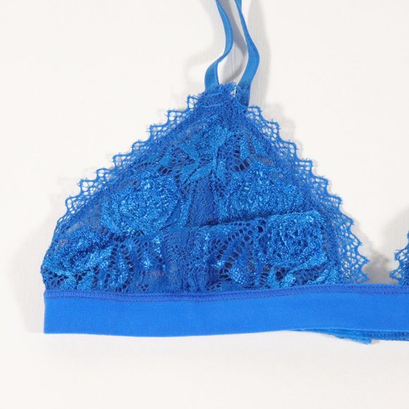 NWT Anemone Unlined Bralette in Bright Blue - Picture 4 of 10